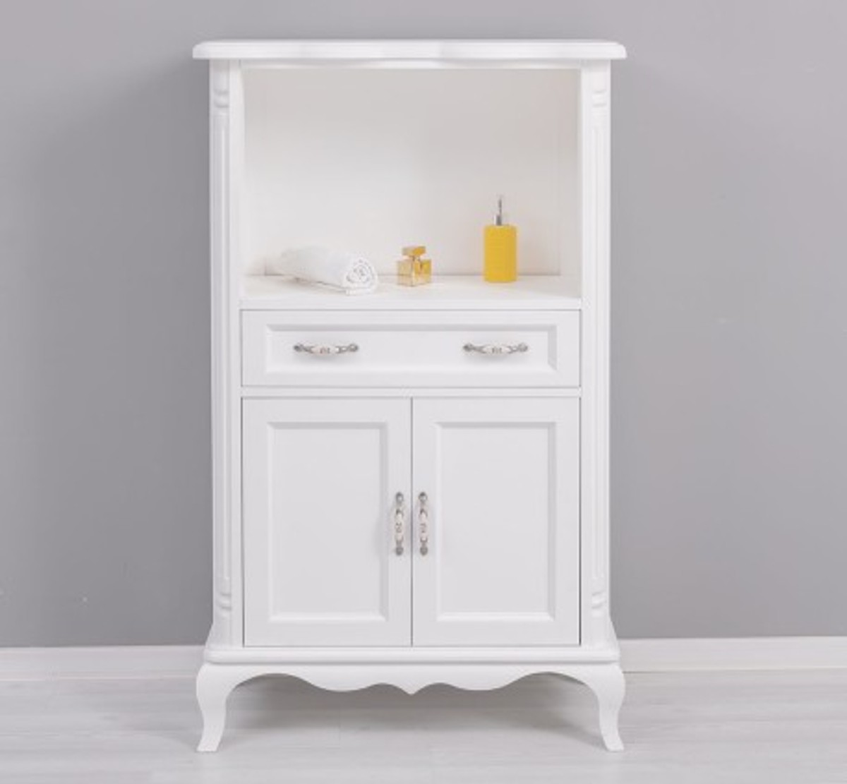 Casa Padrino Mueble de lavabo estilo rústico con 2 puertas y 1 cajón, 85 x 40 x 140 cm Casa Padrino Mueble de lavabo estilo rústico con 2 puertas y 1 cajón, 85 x 40 x 140 cm