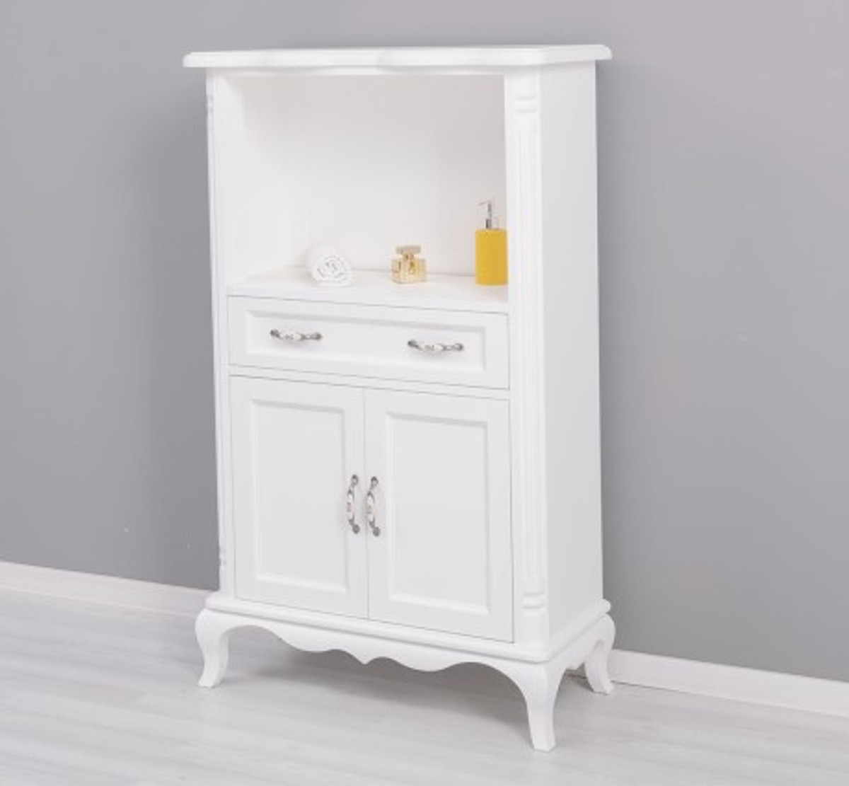 Casa Padrino Mueble de lavabo estilo rústico con 2 puertas y 1 cajón, 85 x 40 x 140 cm Casa Padrino Mueble de lavabo estilo rústico con 2 puertas y 1 cajón, 85 x 40 x 140 cm