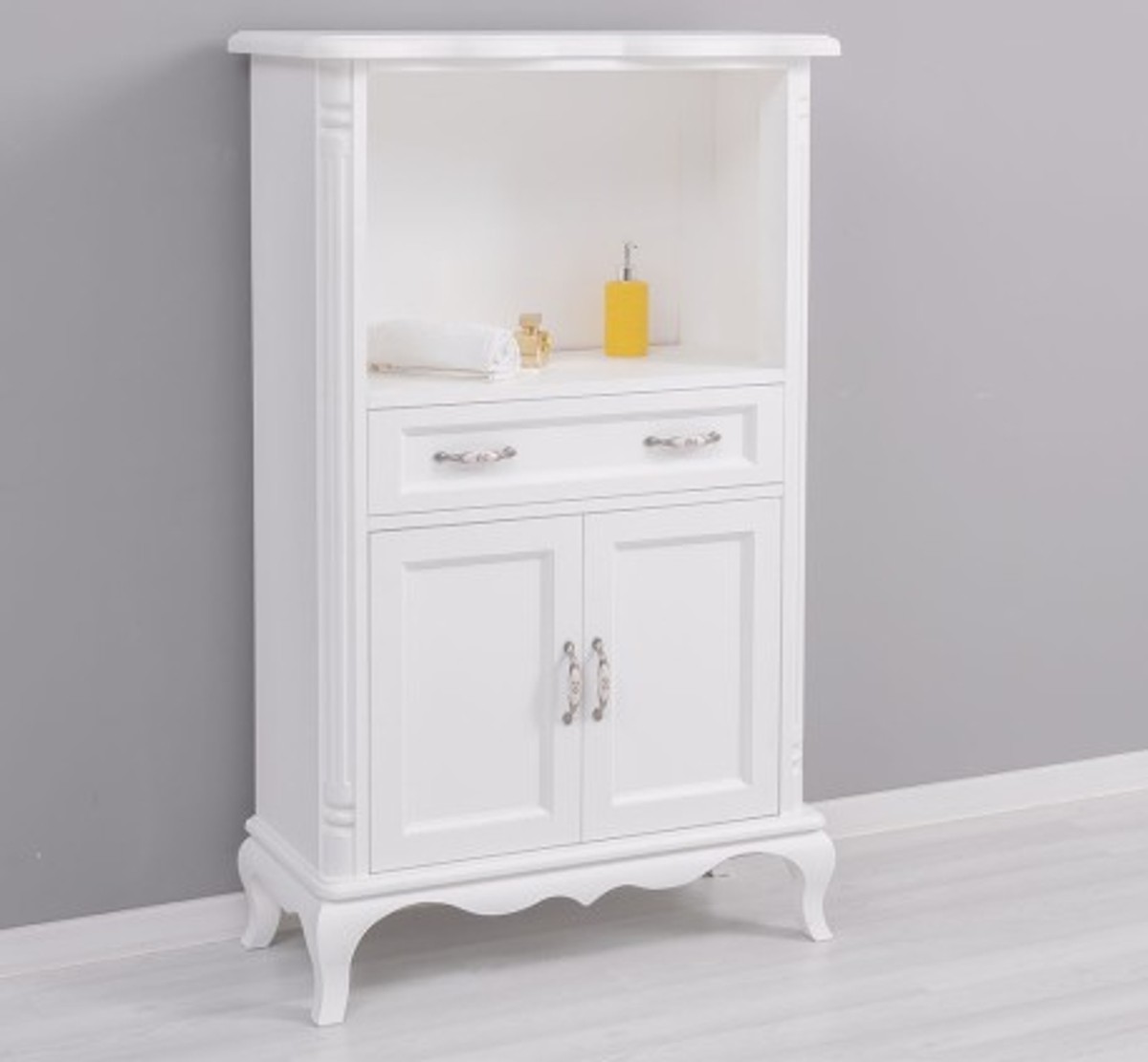 Casa Padrino Mueble de lavabo estilo rústico con 2 puertas y 1 cajón, 85 x 40 x 140 cm Casa Padrino Mueble de lavabo estilo rústico con 2 puertas y 1 cajón, 85 x 40 x 140 cm