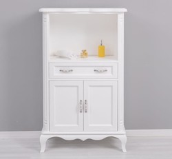 Casa Padrino Mueble de lavabo estilo rústico con 2 puertas y 1 cajón, 85 x 40 x 140 cm Casa Padrino Mueble de lavabo estilo rústico con 2 puertas y 1 cajón, 85 x 40 x 140 cm
