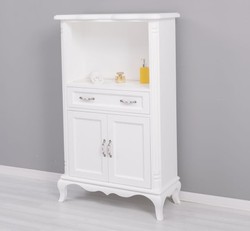 Casa Padrino Mueble de lavabo estilo rústico con 2 puertas y 1 cajón, 85 x 40 x 140 cm Casa Padrino Mueble de lavabo estilo rústico con 2 puertas y 1 cajón, 85 x 40 x 140 cm