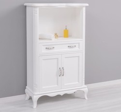 Casa Padrino Mueble de lavabo estilo rústico con 2 puertas y 1 cajón, 85 x 40 x 140 cm Casa Padrino Mueble de lavabo estilo rústico con 2 puertas y 1 cajón, 85 x 40 x 140 cm
