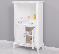 Casa Padrino Mueble de lavabo estilo rústico con 2 puertas y 1 cajón, 85 x 40 x 140 cm Casa Padrino Mueble de lavabo estilo rústico con 2 puertas y 1 cajón, 85 x 40 x 140 cm