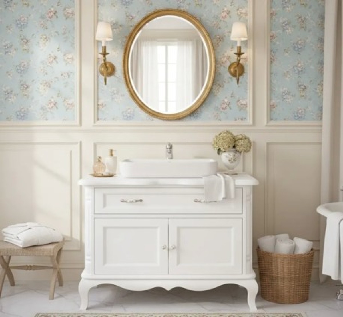 Casa Padrino Mueble de lavabo estilo rústico con 2 puertas y 1 cajón, 100 x 57 x 75 cm Casa Padrino Mueble de lavabo estilo rústico con 2 puertas y 1 cajón, 100 x 57 x 75 cm