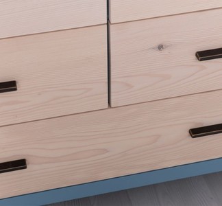 Casa Padrino Kleiderschrank im Landhausstil mit 2 Türen und 3 Schubladen, 100 x 55 x 200 cm