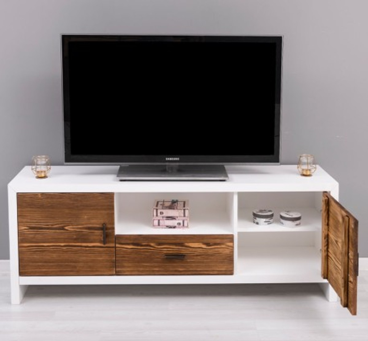 Casa Padrino Mobile TV stile country con 2 ante e 1 cassetto, 160 x 40 x 60 cm Casa Padrino Mobile TV stile country con 2 ante e 1 cassetto, 160 x 40 x 60 cm