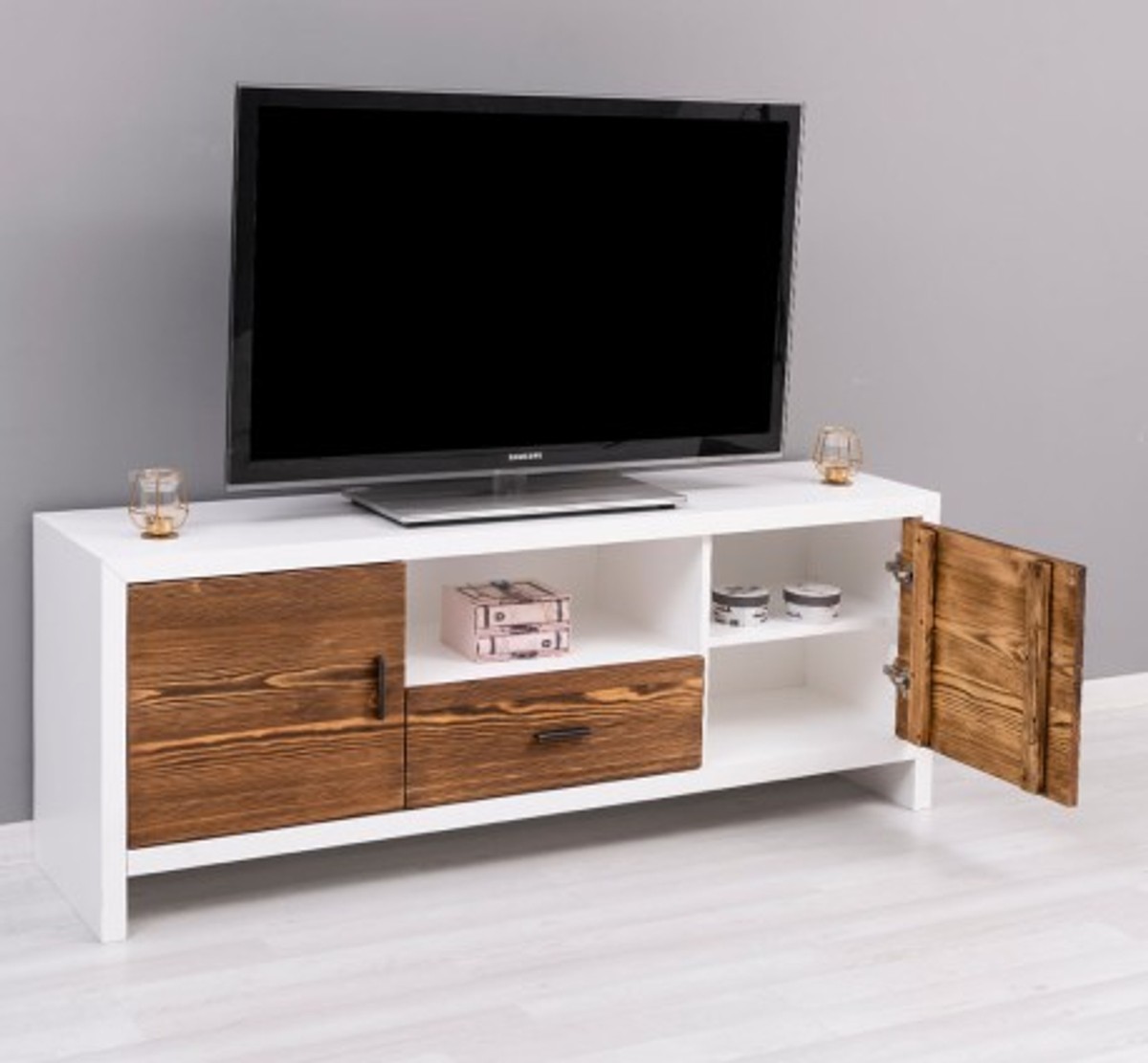 Casa Padrino Mobile TV stile country con 2 ante e 1 cassetto, 160 x 40 x 60 cm Casa Padrino Mobile TV stile country con 2 ante e 1 cassetto, 160 x 40 x 60 cm