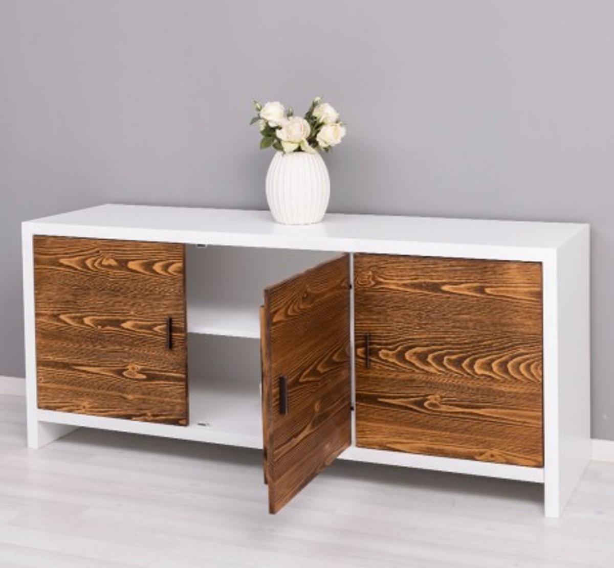 Casa Padrino Cómoda estilo rústico con 3 puertas, 180 x 50 x 78 cm Casa Padrino Cómoda estilo rústico con 3 puertas, 180 x 50 x 78 cm