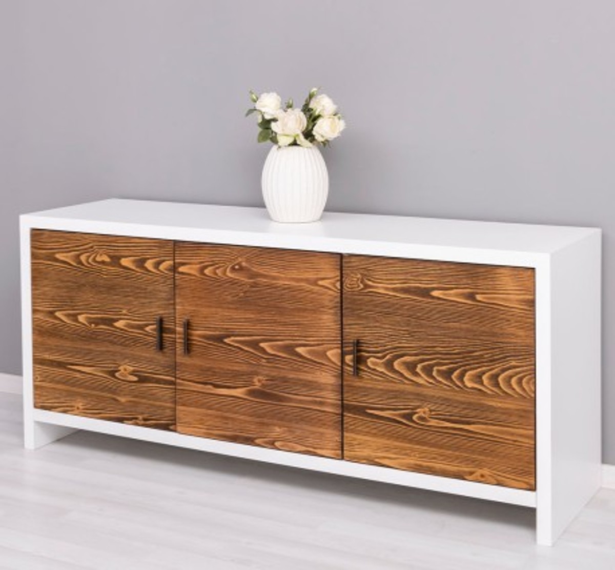 Casa Padrino Cómoda estilo rústico con 3 puertas, 180 x 50 x 78 cm Casa Padrino Cómoda estilo rústico con 3 puertas, 180 x 50 x 78 cm