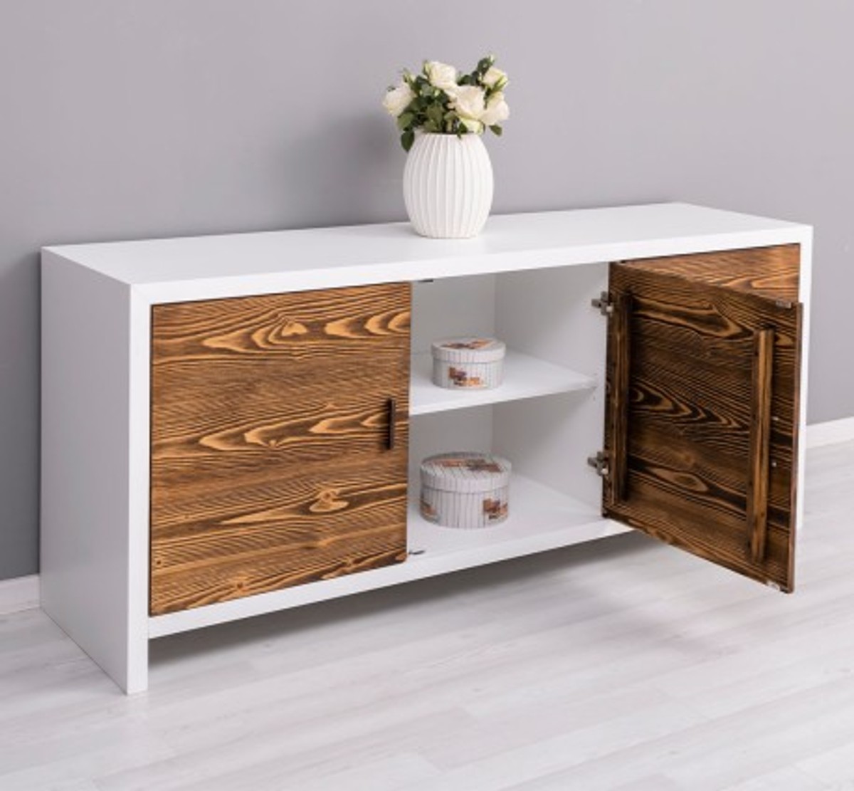 Casa Padrino Cómoda estilo rústico con 3 puertas, 180 x 50 x 78 cm Casa Padrino Cómoda estilo rústico con 3 puertas, 180 x 50 x 78 cm