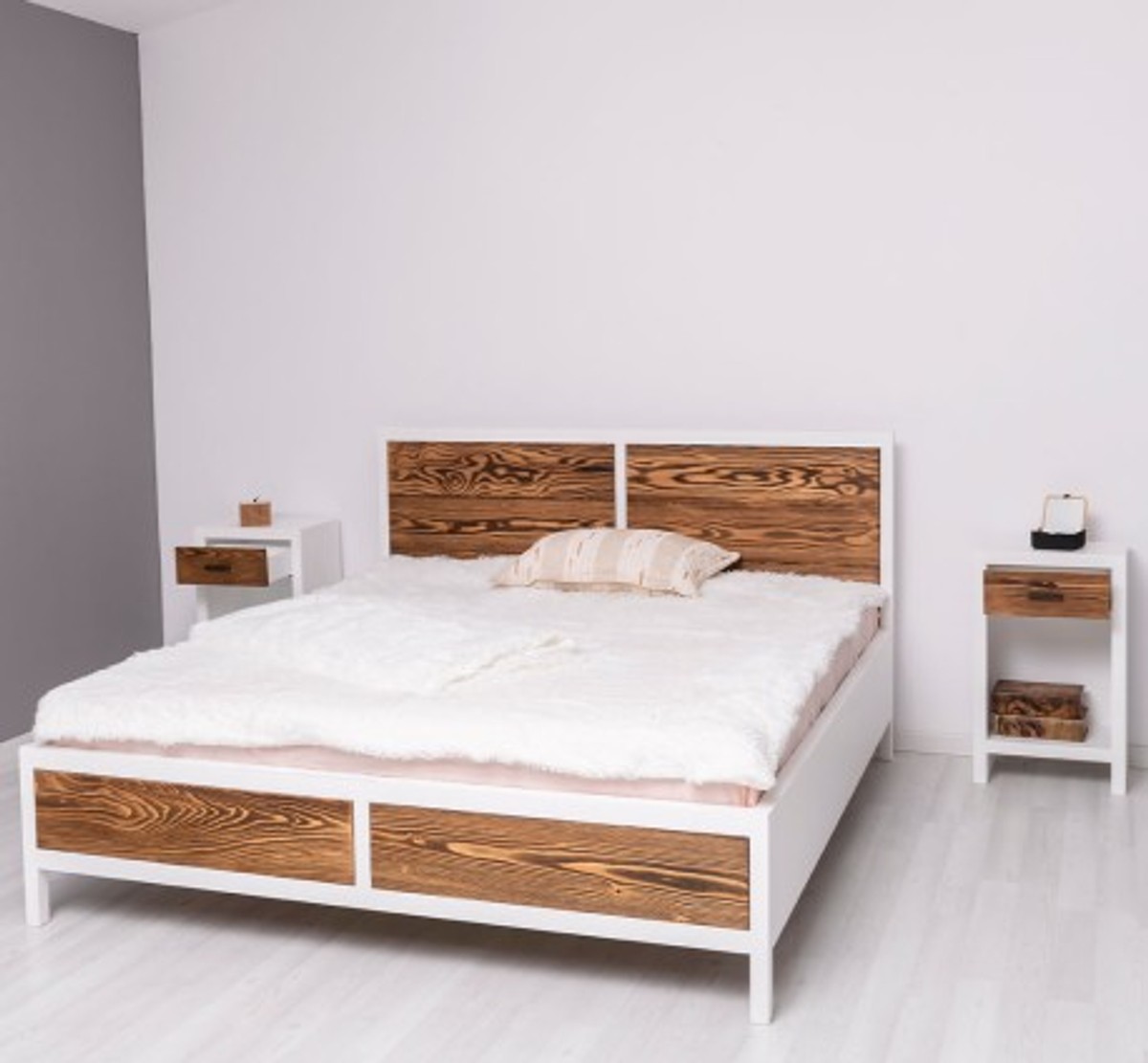 Casa Padrino Bed Country Style, 140 x 200 x 110 cm Casa Padrino Bed Country Style, 140 x 200 x 110 cm