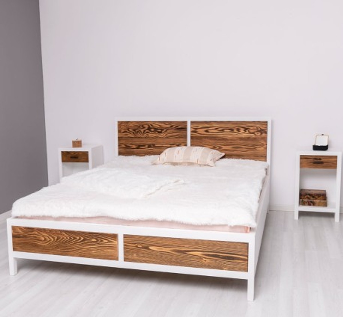 Casa Padrino Cama estilo rústico, 180 x 200 x 110 cm Casa Padrino Cama estilo rústico, 180 x 200 x 110 cm