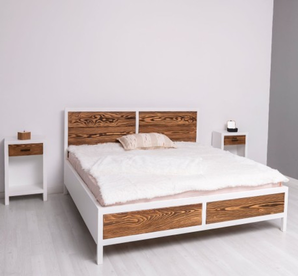 Casa Padrino Cama estilo rústico, 180 x 200 x 110 cm Casa Padrino Cama estilo rústico, 180 x 200 x 110 cm