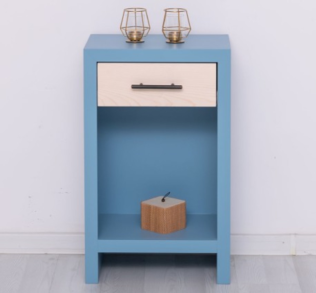 Casa Padrino Mesita de noche estilo rústico con 1 cajón, 45 x 30 x 74 cm Casa Padrino Mesita de noche estilo rústico con 1 cajón, 45 x 30 x 74 cm