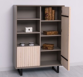 Casa Padrino Schrank im Landhausstil mit 2 Türen, 101 x 40 x 140 cm