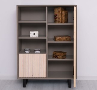 Casa Padrino Schrank im Landhausstil mit 2 Türen, 101 x 40 x 140 cm