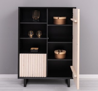 Casa Padrino Schrank im Landhausstil mit 2 Türen, 101 x 40 x 140 cm