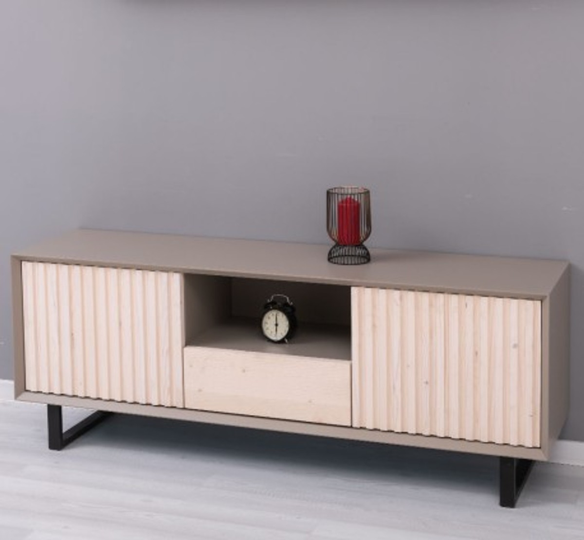 Casa Padrino Mueble de TV estilo rústico con 2 puertas y 1 cajón, 160 x 40 x 60 cm Casa Padrino Mueble de TV estilo rústico con 2 puertas y 1 cajón, 160 x 40 x 60 cm
