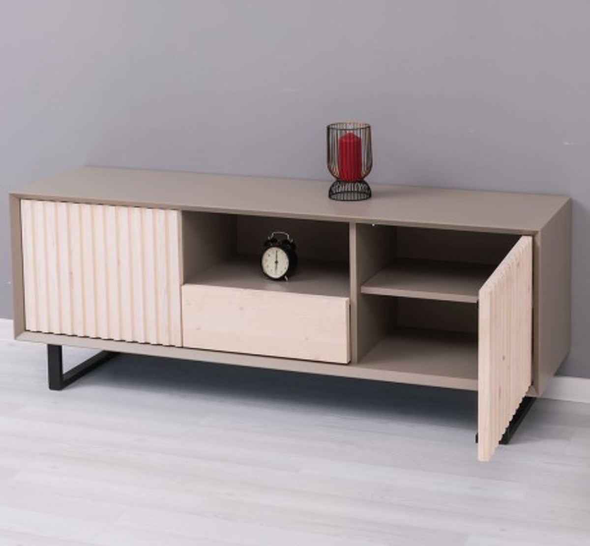 Casa Padrino Mueble de TV estilo rústico con 2 puertas y 1 cajón, 160 x 40 x 60 cm Casa Padrino Mueble de TV estilo rústico con 2 puertas y 1 cajón, 160 x 40 x 60 cm