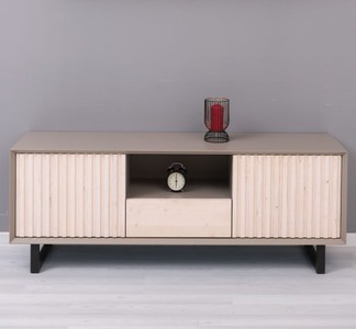 Casa Padrino Mobile TV stile country con 2 ante e 1 cassetto, 160 x 40 x 60 cm