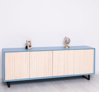 Casa Padrino Kommode im Landhausstil mit 4 Türen, 214 x 50 x 78 cm
