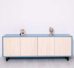 Casa Padrino Cassettiera stile country con 4 ante, 214 x 50 x 78 cm Casa Padrino Cassettiera stile country con 4 ante, 214 x 50 x 78 cm