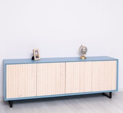 Casa Padrino Cassettiera stile country con 4 ante, 214 x 50 x 78 cm Casa Padrino Cassettiera stile country con 4 ante, 214 x 50 x 78 cm