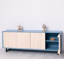 Casa Padrino Cassettiera stile country con 4 ante, 214 x 50 x 78 cm Casa Padrino Cassettiera stile country con 4 ante, 214 x 50 x 78 cm