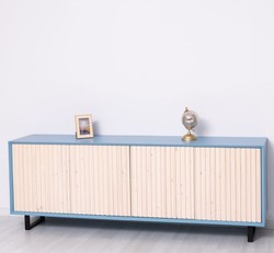Casa Padrino Cassettiera stile country con 4 ante, 214 x 50 x 78 cm Casa Padrino Cassettiera stile country con 4 ante, 214 x 50 x 78 cm