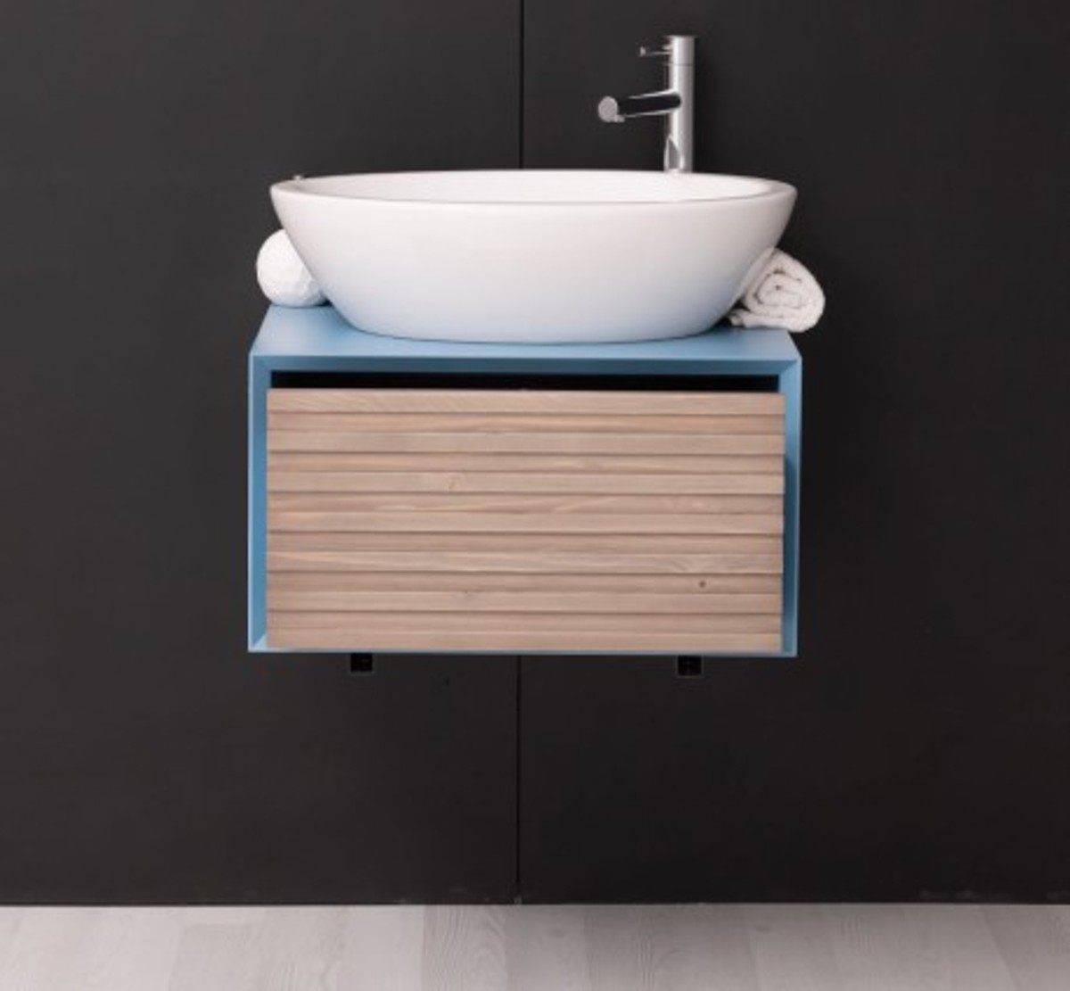Casa Padrino Waschtisch im Landhausstil mit 1 Schublade, 60 x 50 x 33 cm Casa Padrino Waschtisch im Landhausstil mit 1 Schublade, 60 x 50 x 33 cm