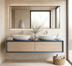Casa Padrino Meuble-lavabo style campagne avec 2 tiroirs, 150 x 50 x 33 cm