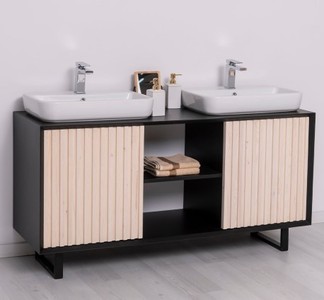 Casa Padrino Waschtisch im Landhausstil mit 2 Türen, 150 x 50 x 76 cm