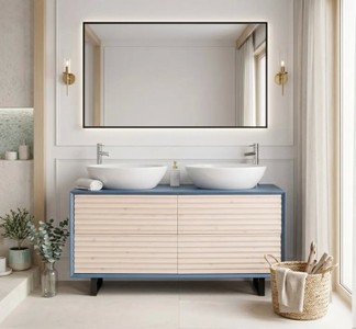 Casa Padrino Meuble-lavabo style campagne avec 4 tiroirs, 150 x 50 x 76 cm Casa Padrino Meuble-lavabo style campagne avec 4 tiroirs, 150 x 50 x 76 cm