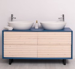 Casa Padrino Waschtisch im Landhausstil mit 4 Schubladen, 150 x 50 x 76 cm Casa Padrino Waschtisch im Landhausstil mit 4 Schubladen, 150 x 50 x 76 cm