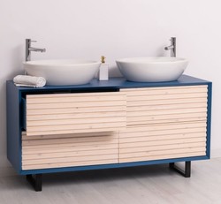Casa Padrino Waschtisch im Landhausstil mit 4 Schubladen, 150 x 50 x 76 cm Casa Padrino Waschtisch im Landhausstil mit 4 Schubladen, 150 x 50 x 76 cm