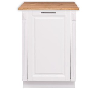 Casa Padrino Mobile da cucina stile country con 1 anta e piano in rovere, 59 x 60 x 89 cm