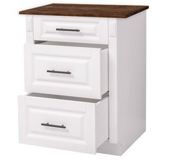 Casa Padrino Küchenschrank im Landhausstil mit 3 Schubladen, 64 x 60 x 89 cm Casa Padrino Küchenschrank im Landhausstil mit 3 Schubladen, 64 x 60 x 89 cm