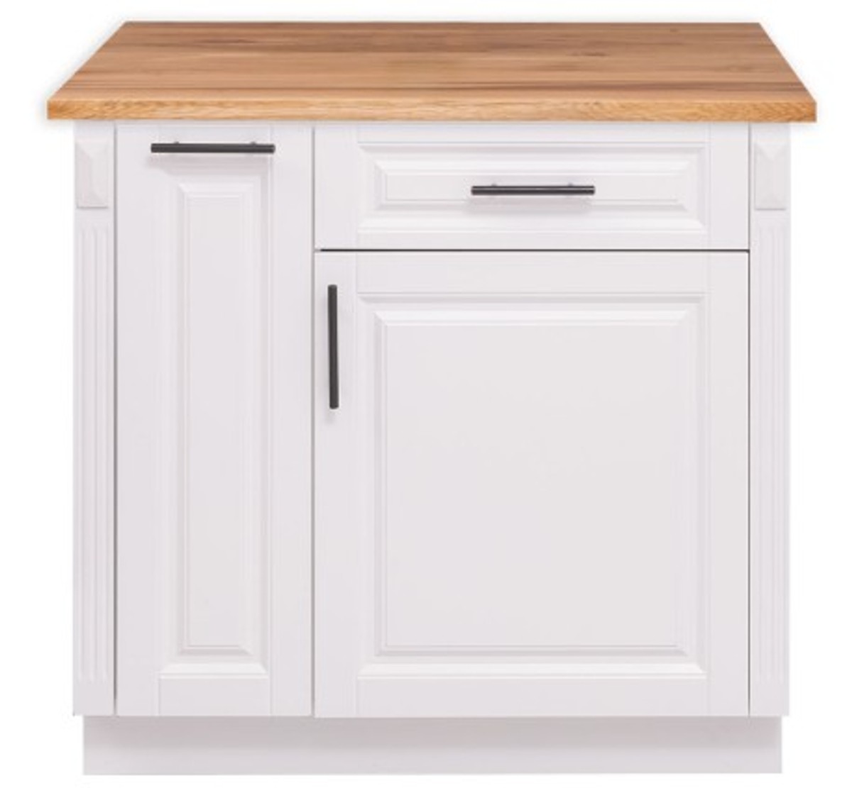 Casa Padrino Kitchen Cabinet Country Style with 1 door, 1 drawer and oak top, 94 x 60 x 89 cm Casa Padrino Kitchen Cabinet Country Style with 1 door, 1 drawer and oak top, 94 x 60 x 89 cm