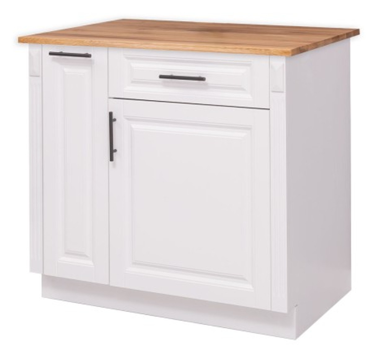 Casa Padrino Kitchen Cabinet Country Style with 1 door, 1 drawer and oak top, 94 x 60 x 89 cm Casa Padrino Kitchen Cabinet Country Style with 1 door, 1 drawer and oak top, 94 x 60 x 89 cm