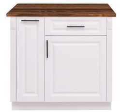 Casa Padrino Mobile da cucina stile country con 1 anta e 1 cassetto, 94 x 60 x 89 cm