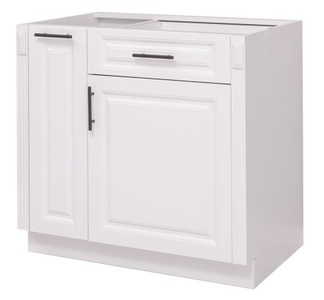 Casa Padrino Küchenschrank im Landhausstil mit 1 Tür und 1 Schublade, 90 x 58 x 85 cm