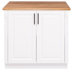 Casa Padrino Meuble de cuisine style campagne avec 2 portes et plateau en chêne, 94 x 60 x 89 cm Casa Padrino Meuble de cuisine style campagne avec 2 portes et plateau en chêne, 94 x 60 x 89 cm