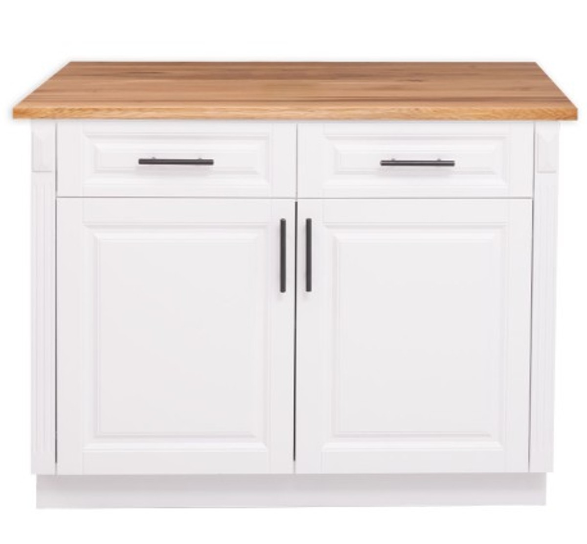 Casa Padrino Mueble de cocina estilo rústico con 2 puertas, 2 cajones y tablero de roble, 114 x 60 x 89 cm Casa Padrino Mueble de cocina estilo rústico con 2 puertas, 2 cajones y tablero de roble, 114 x 60 x 89 cm