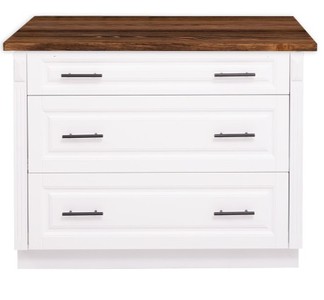 Casa Padrino Mobile da cucina stile country con 3 cassetti, 114 x 60 x 89 cm
