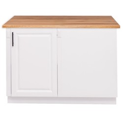 Casa Padrino Küchenschrank im Landhausstil mit 1 Tür und Eichenholzplatte, 120 x 60 x 89 cm Casa Padrino Küchenschrank im Landhausstil mit 1 Tür und Eichenholzplatte, 120 x 60 x 89 cm