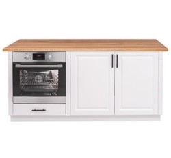 Casa Padrino Kitchen Cabinet Country Style with 2 doors, 1 drawer and oak top, 179 x 60 x 89 cm