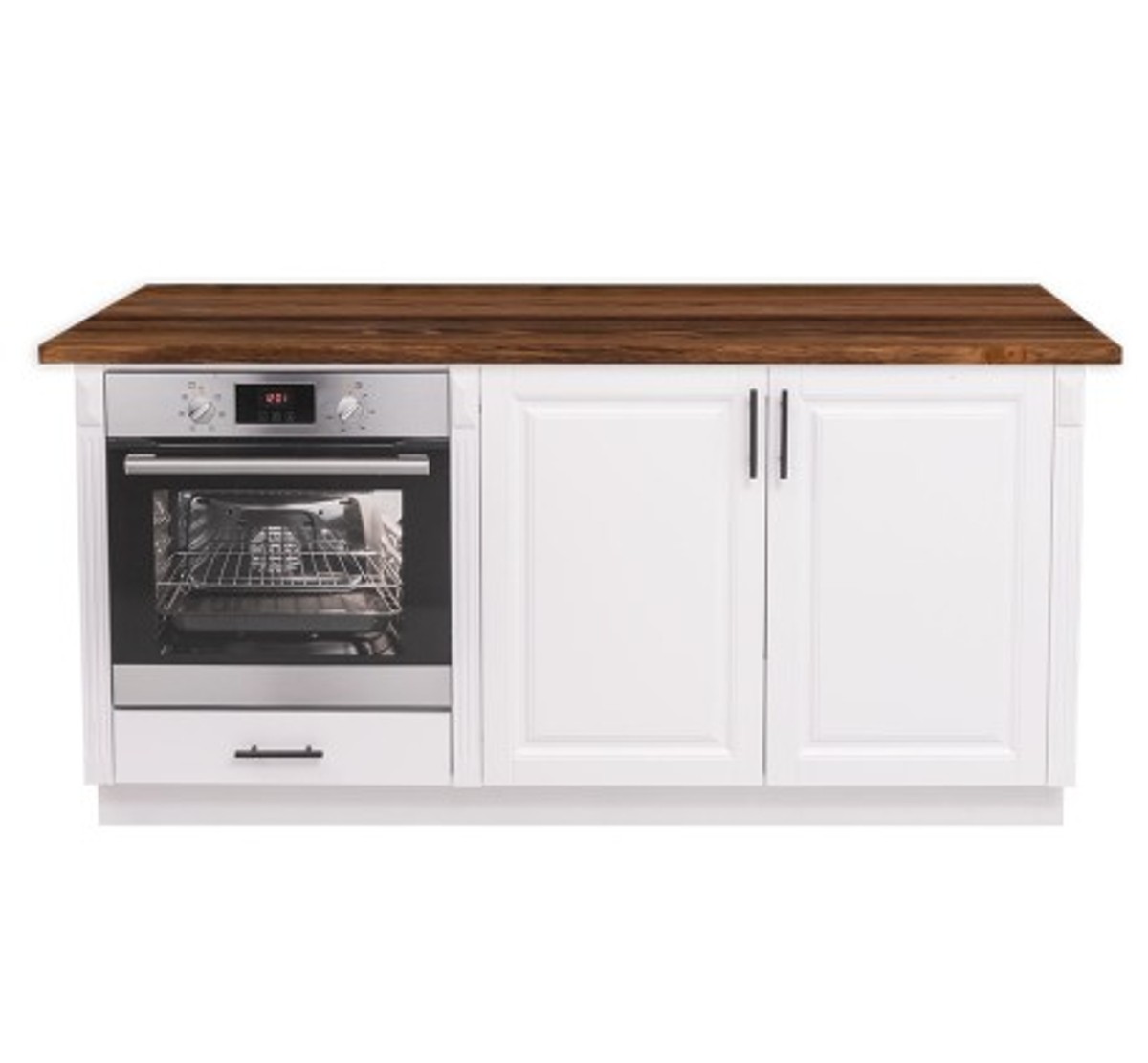 Casa Padrino Kitchen Cabinet Country Style with 2 doors and 1 drawer, 179 x 60 x 89 cm Casa Padrino Kitchen Cabinet Country Style with 2 doors and 1 drawer, 179 x 60 x 89 cm