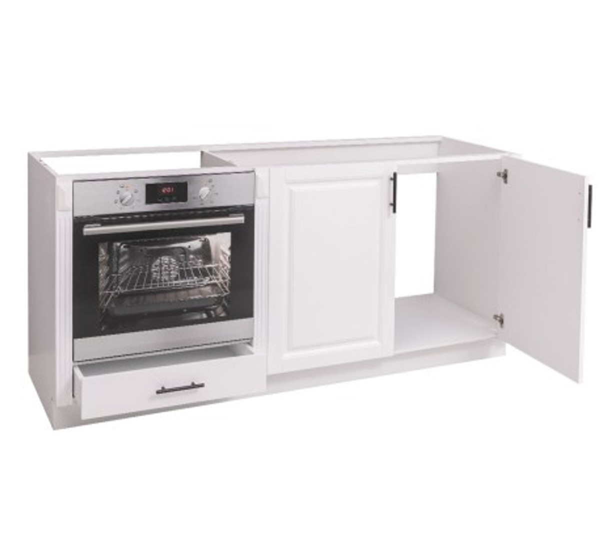 Casa Padrino Mueble de cocina estilo rústico con 2 puertas y 1 cajón, 175 x 58 x 85 cm Casa Padrino Mueble de cocina estilo rústico con 2 puertas y 1 cajón, 175 x 58 x 85 cm