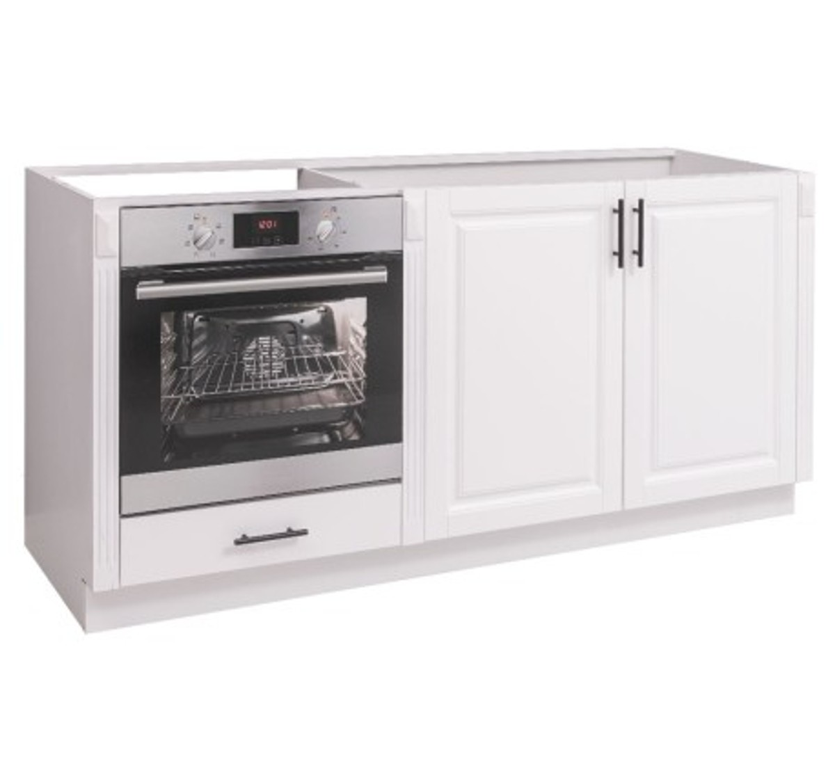Casa Padrino Mueble de cocina estilo rústico con 2 puertas y 1 cajón, 175 x 58 x 85 cm Casa Padrino Mueble de cocina estilo rústico con 2 puertas y 1 cajón, 175 x 58 x 85 cm