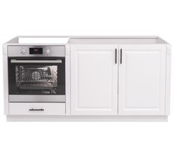Casa Padrino Mueble de cocina estilo rústico con 2 puertas y 1 cajón, 175 x 58 x 85 cm Casa Padrino Mueble de cocina estilo rústico con 2 puertas y 1 cajón, 175 x 58 x 85 cm